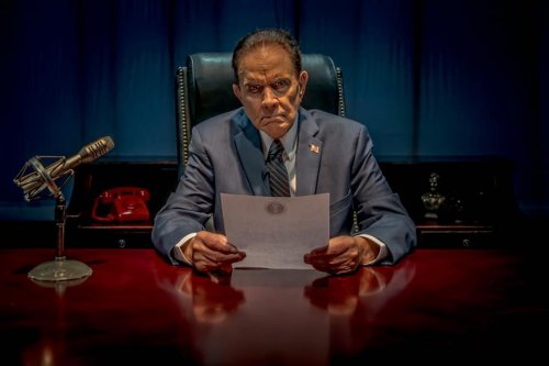 Rich Little As Richard Nixon in Trial on the Potomac, the Impeachment of Richard Nixon